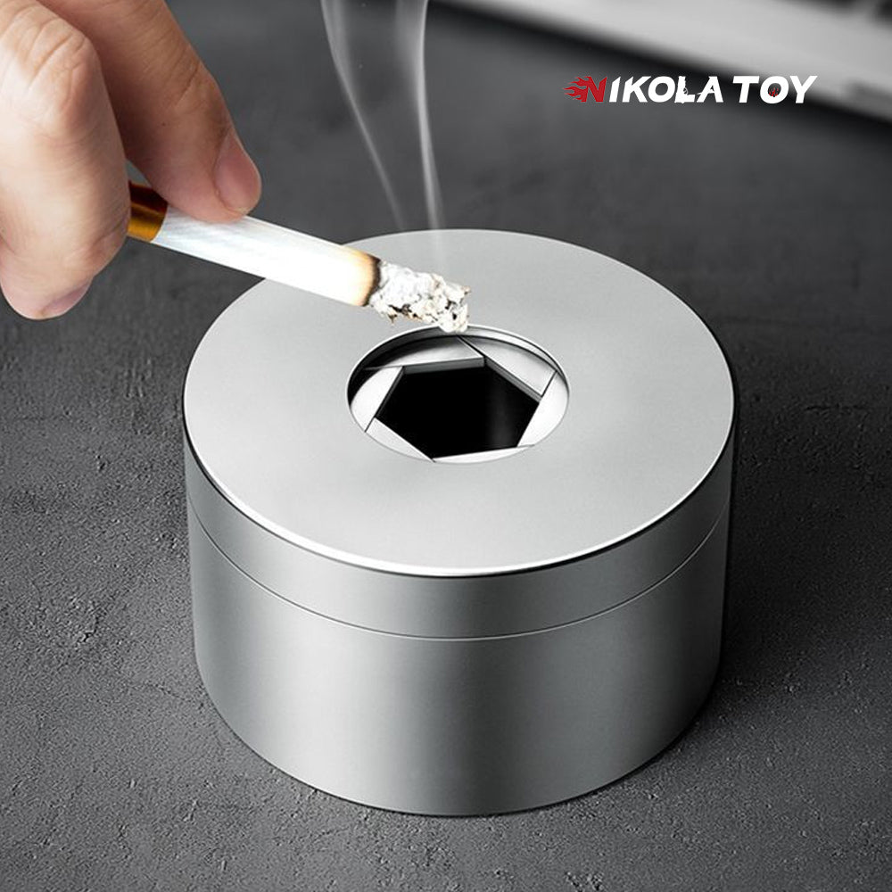 Creative metal mechanical ashtray