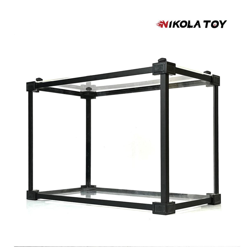 Alloy frame high transparent dust cover storage display box