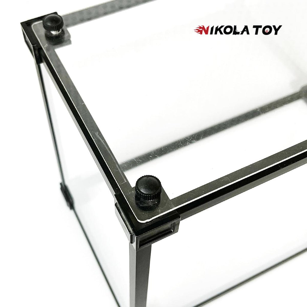 Alloy frame high transparent dust cover storage display box