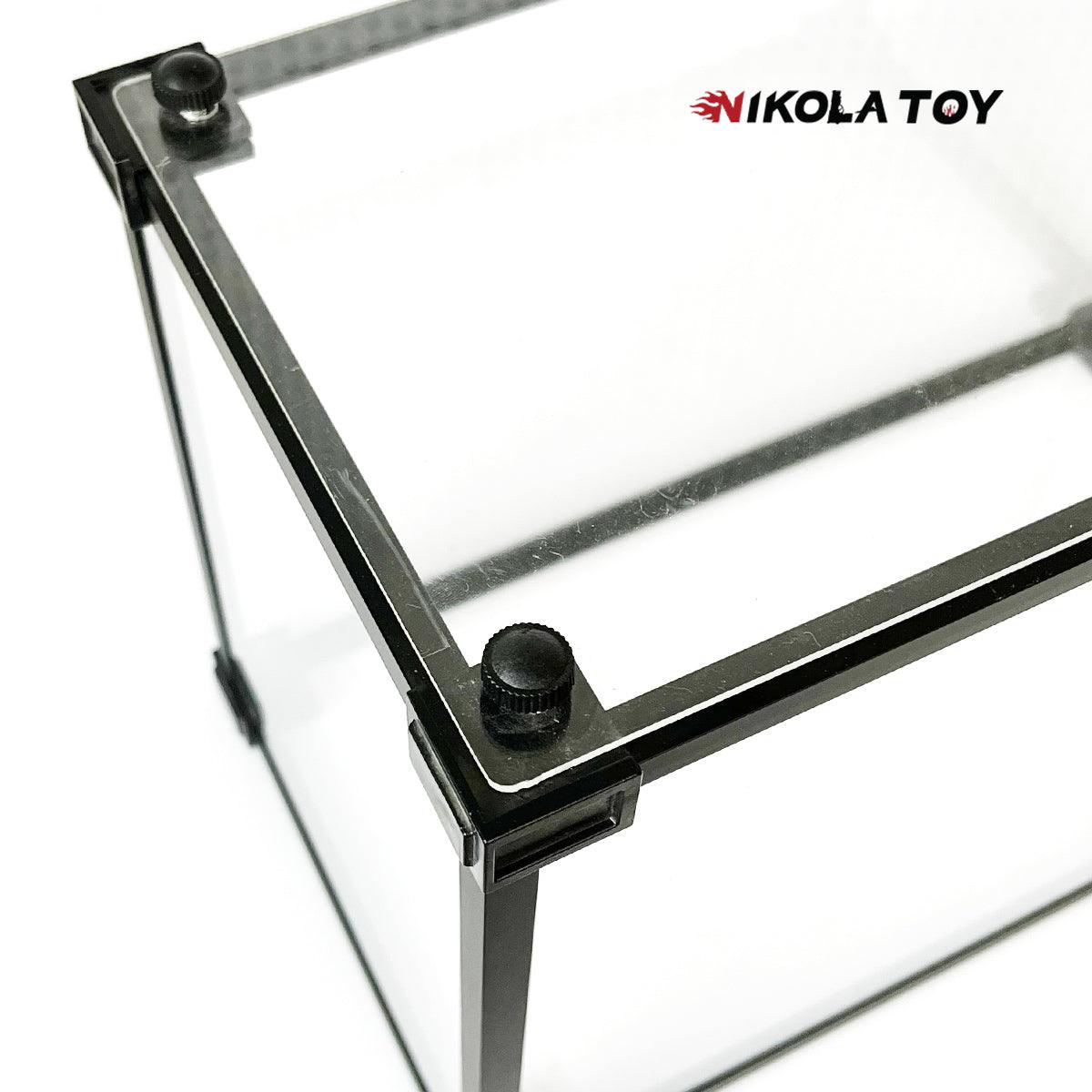 Alloy frame high transparent dust cover storage display box