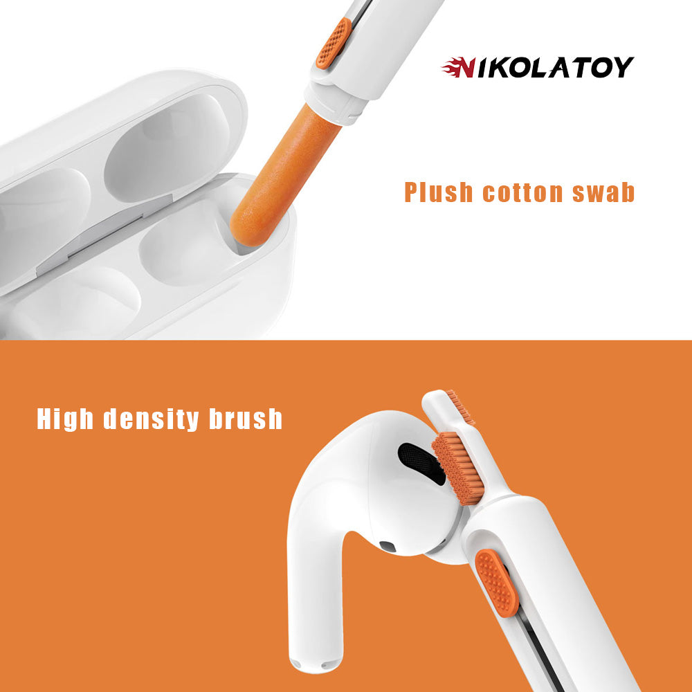 Multi functional notebook computer headphone keyboard efficient cleaning 8-in-1 set