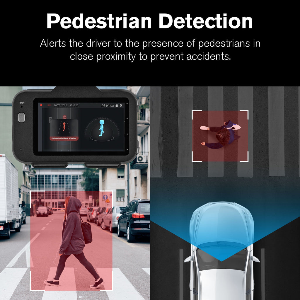 4K AI dash cam with rear camera