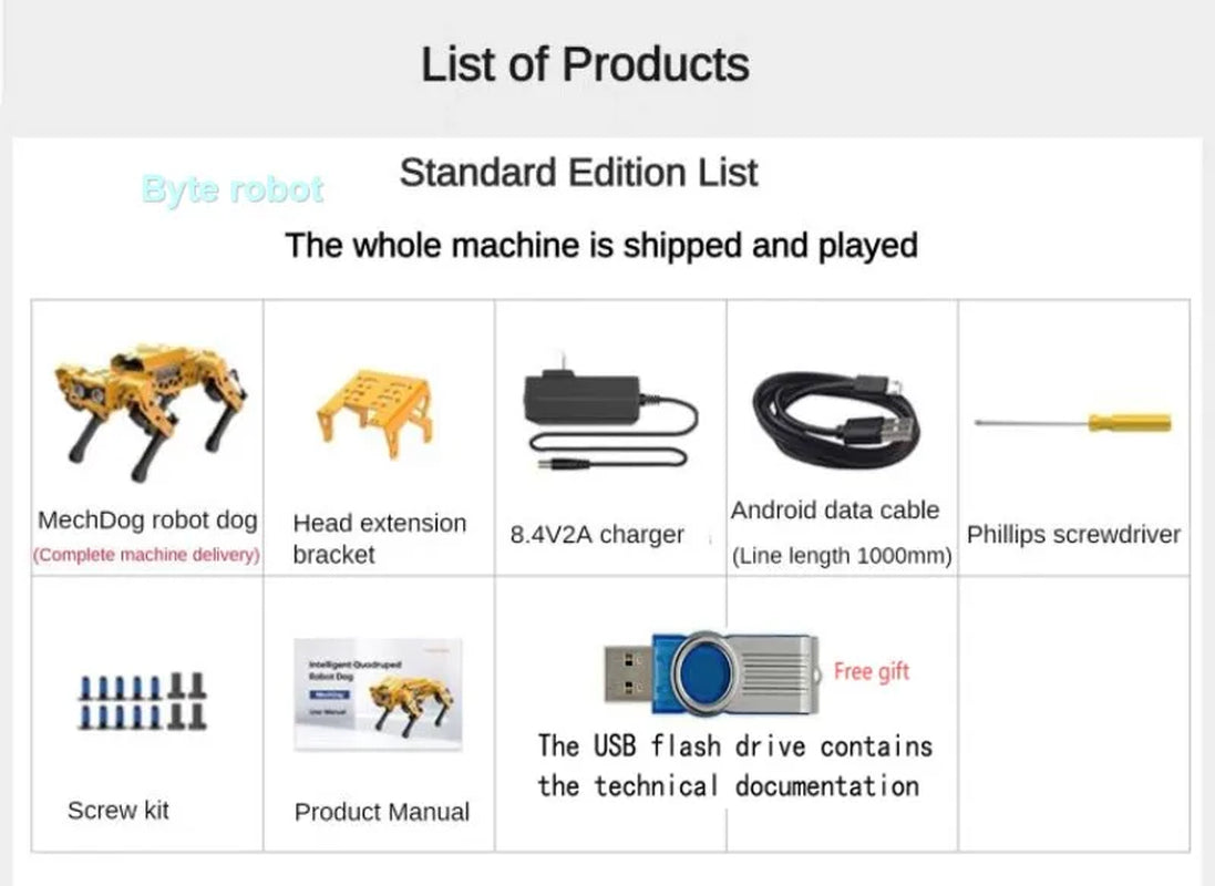 Quadruped AI Robot Dog - Bionic Robotics Kit