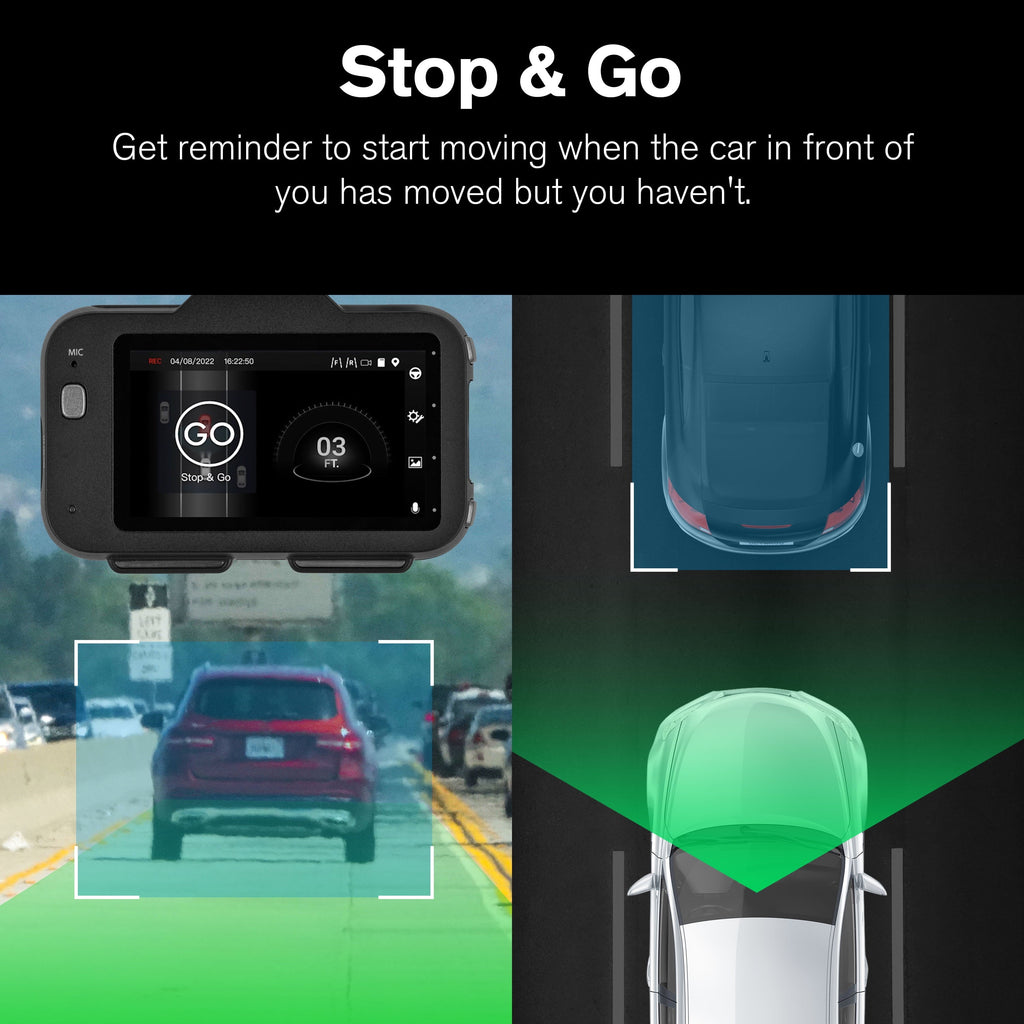 4K AI dash cam with rear camera