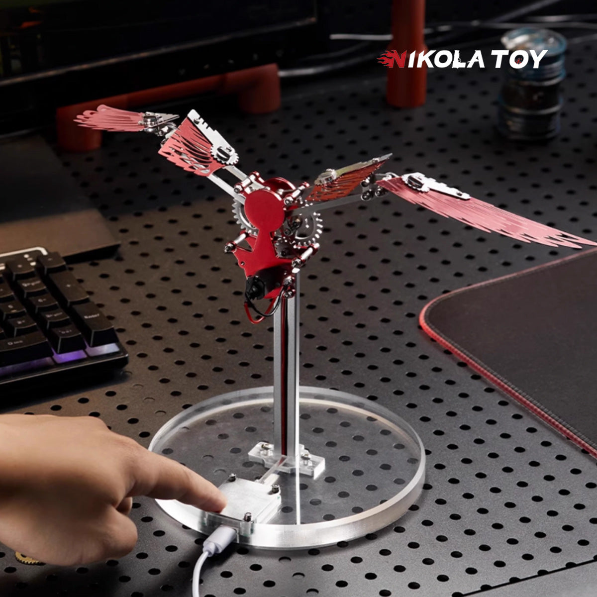 Alloy mechanical bird DIY KITS