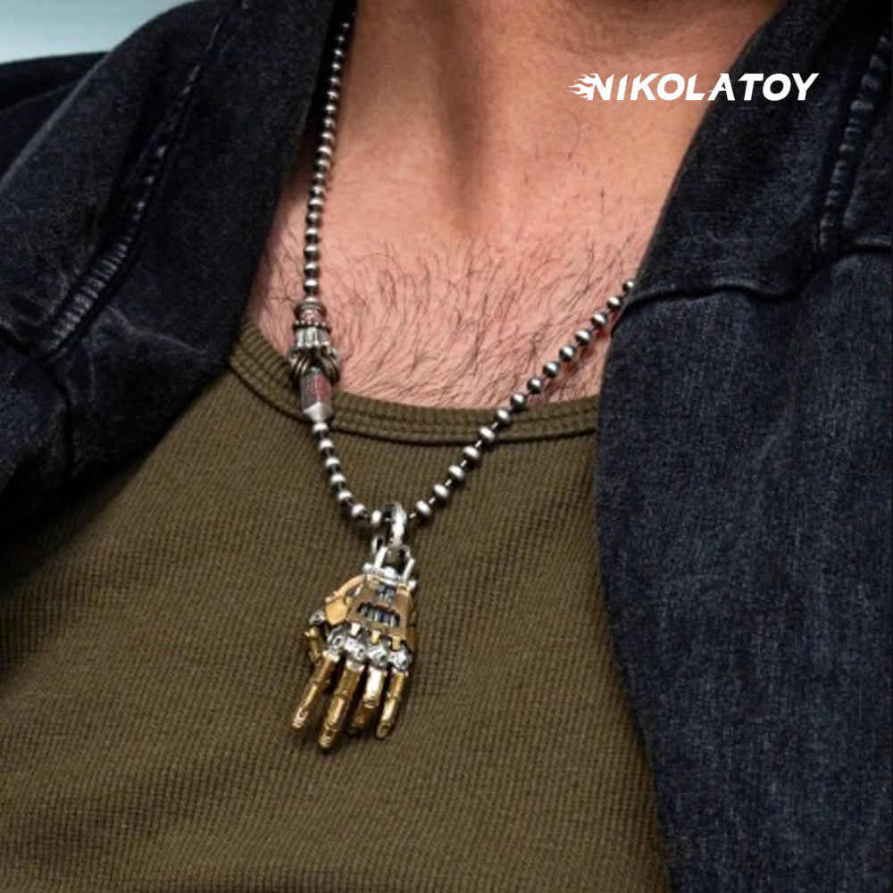 Mechanical Bionic Palm - Necklace Pendant