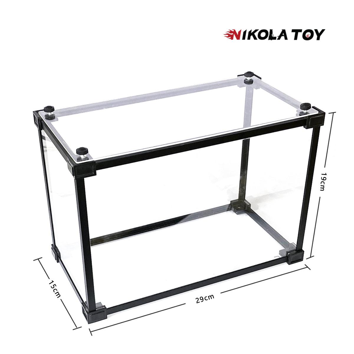 Alloy frame high transparent dust cover storage display box