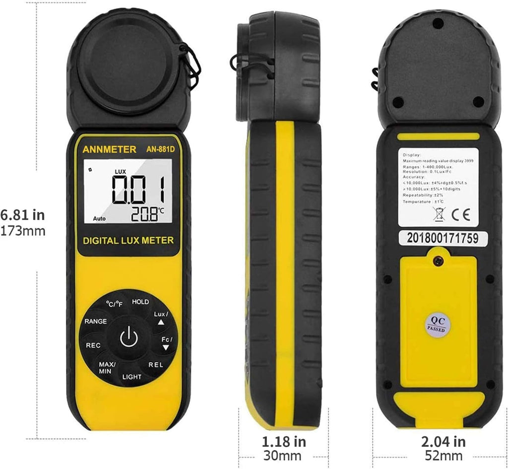 handheld lux meter for plant lighting
