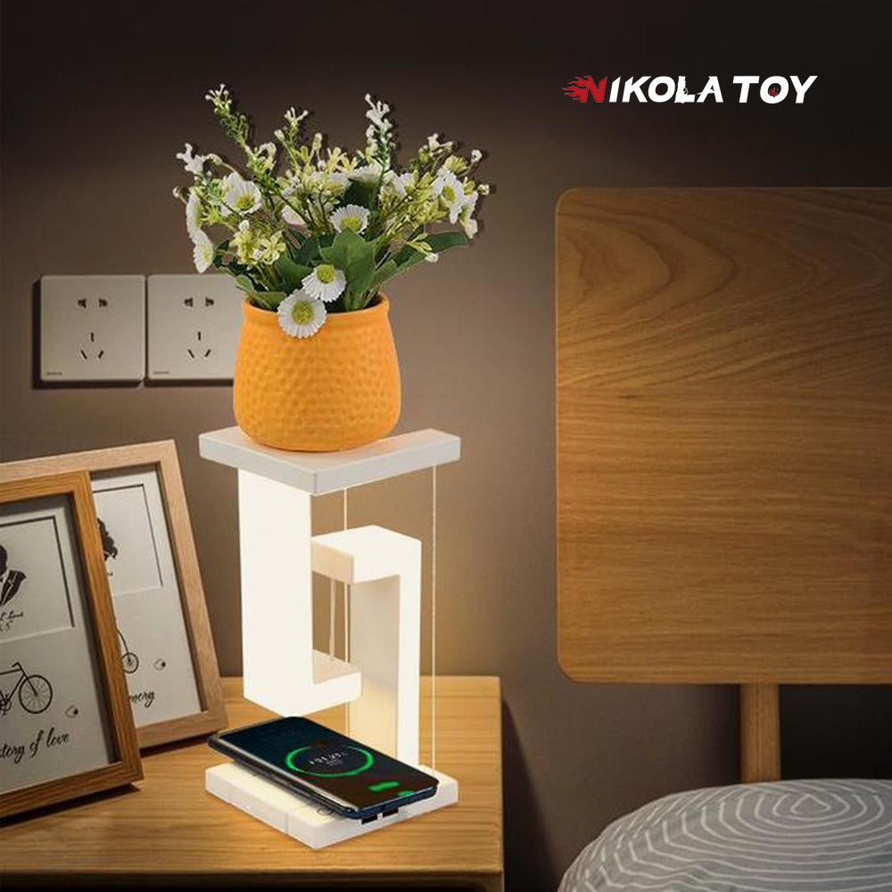 tensegrity smart led desk lamp with wireless charger