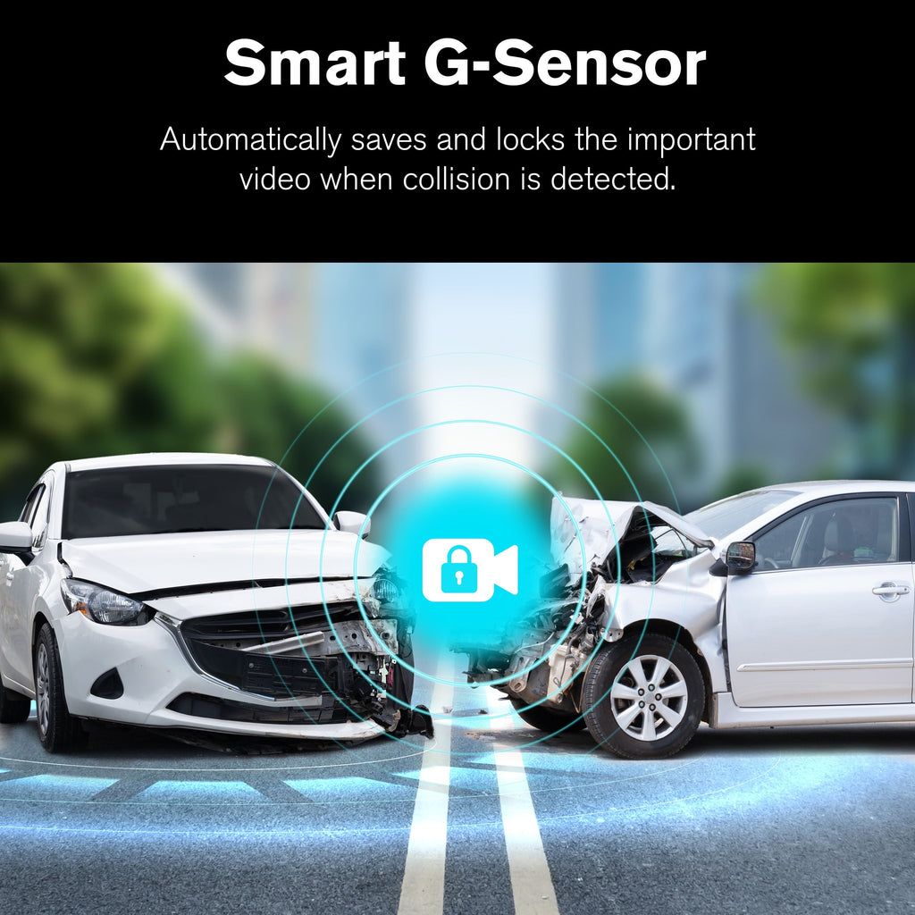 4K AI dash cam with rear camera