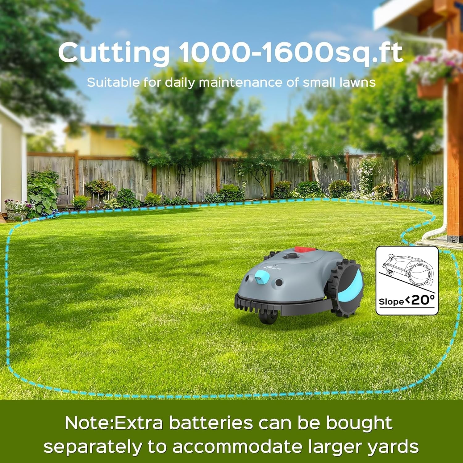 V100 Robotic Lawn Mower Smart Automatic Grass Cutter