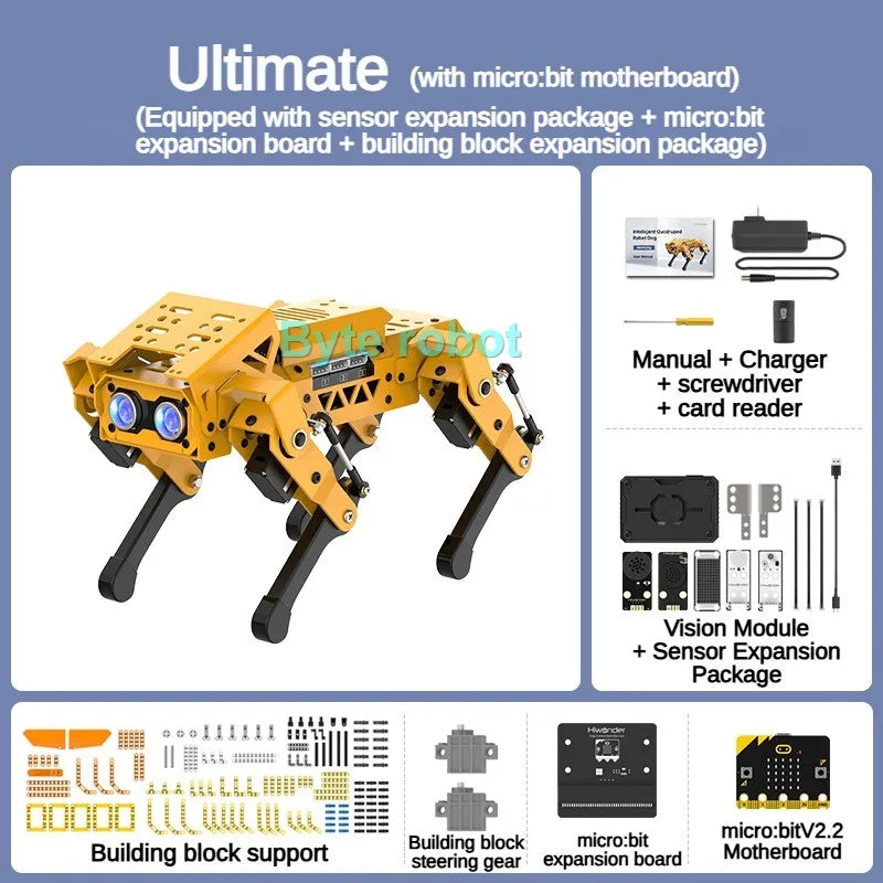 Quadruped AI Robot Dog - Bionic Robotics Kit