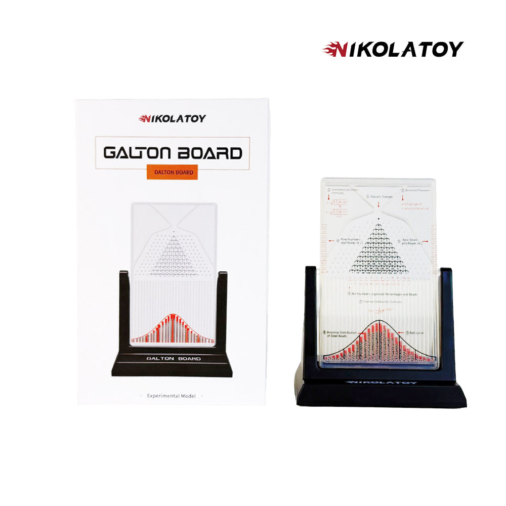 Galton board normal distribution model