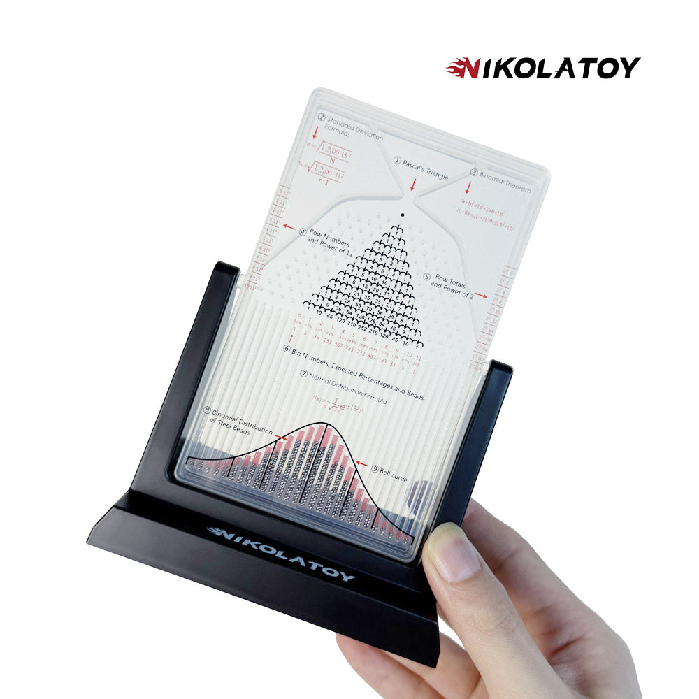 Galton board normal distribution model