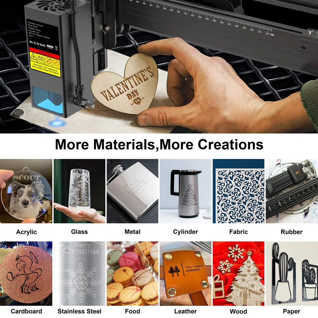 TS2 20W Laser Engraver Precision Cutting & Engraving System