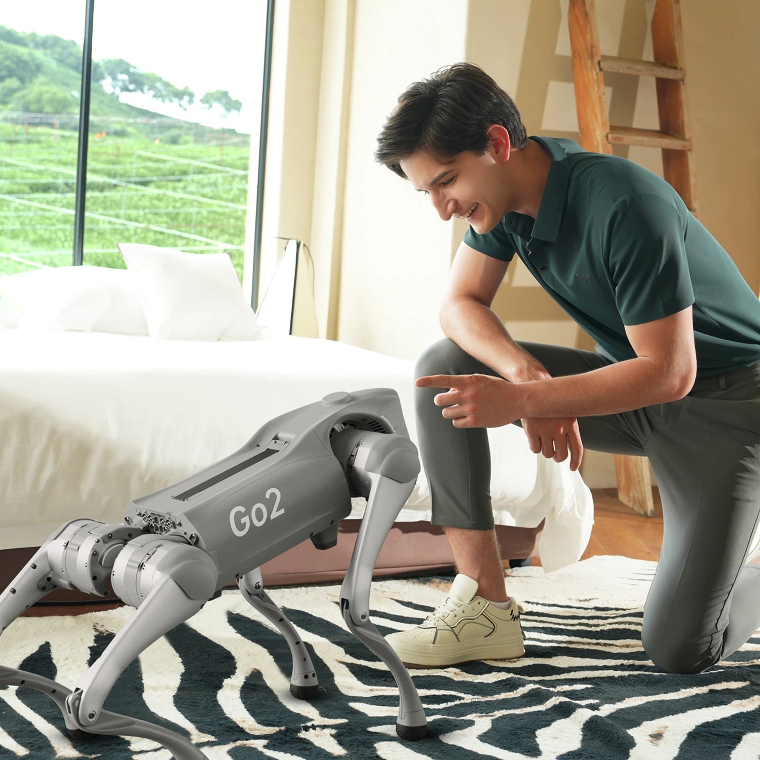 Quadruped Robot Dog Autonomous Walking Companion