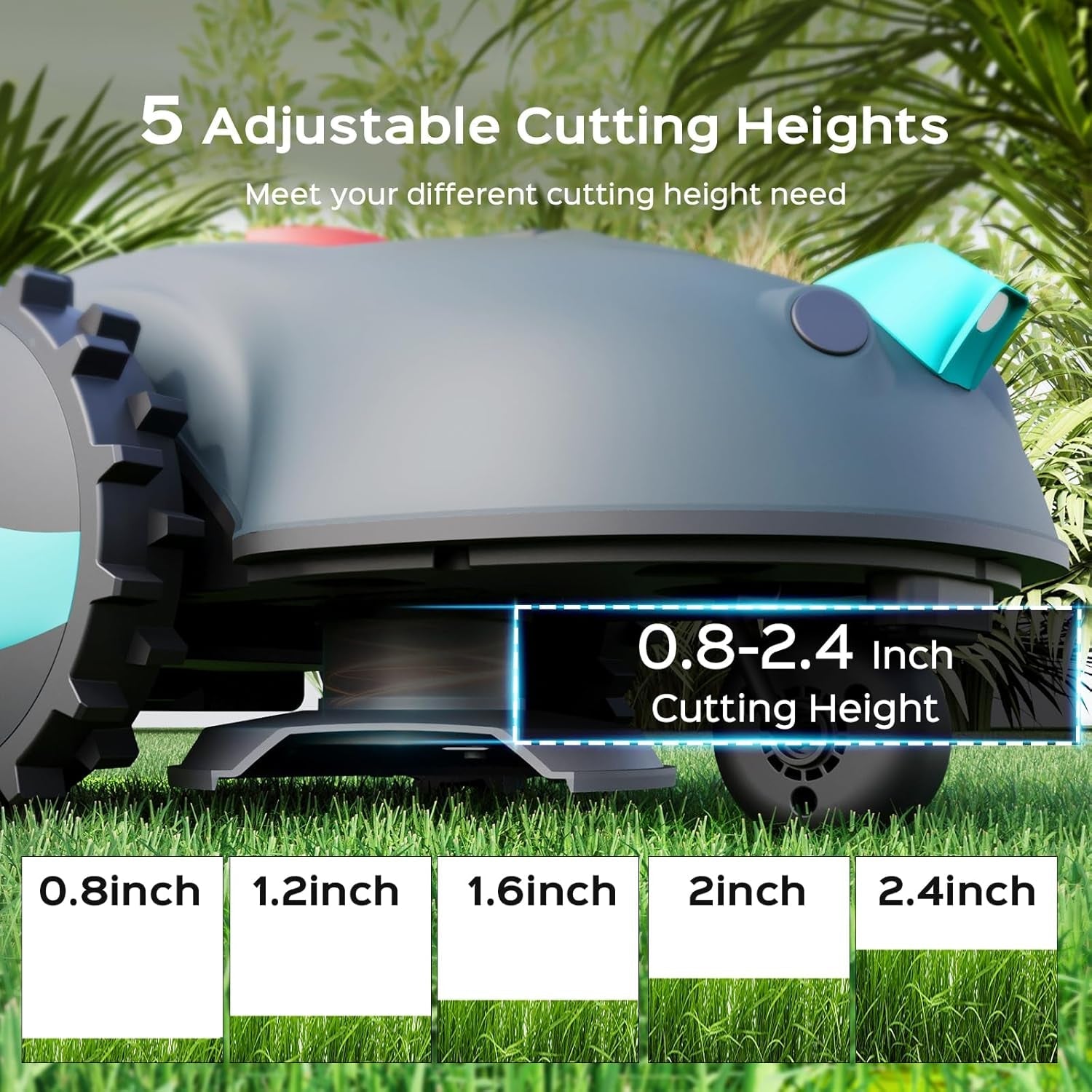 V100 Robotic Lawn Mower Smart Automatic Grass Cutter