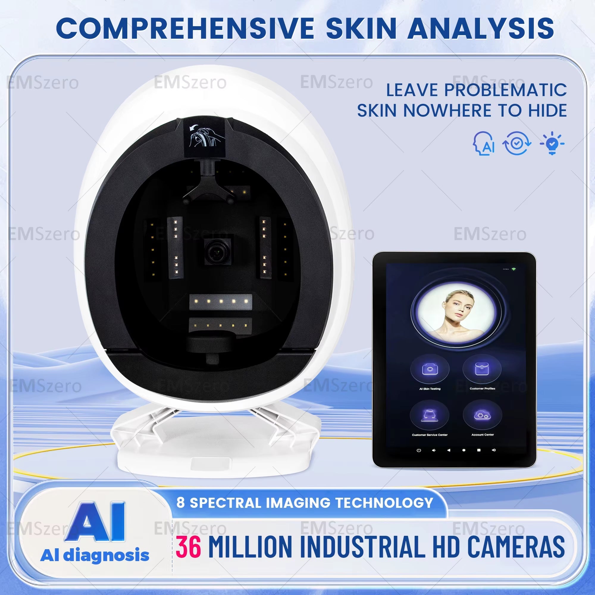 3D AI Skin Analyzer Professional Facial Analysis Device