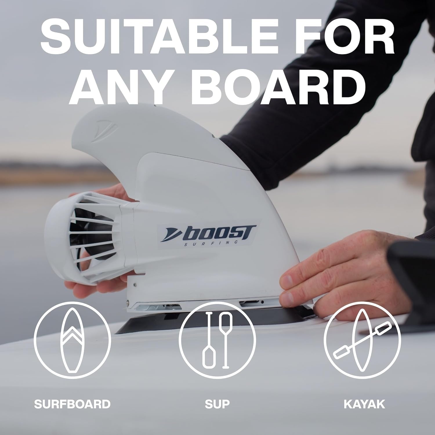Electric Motor Surf Fin High Performance Paddle Assist