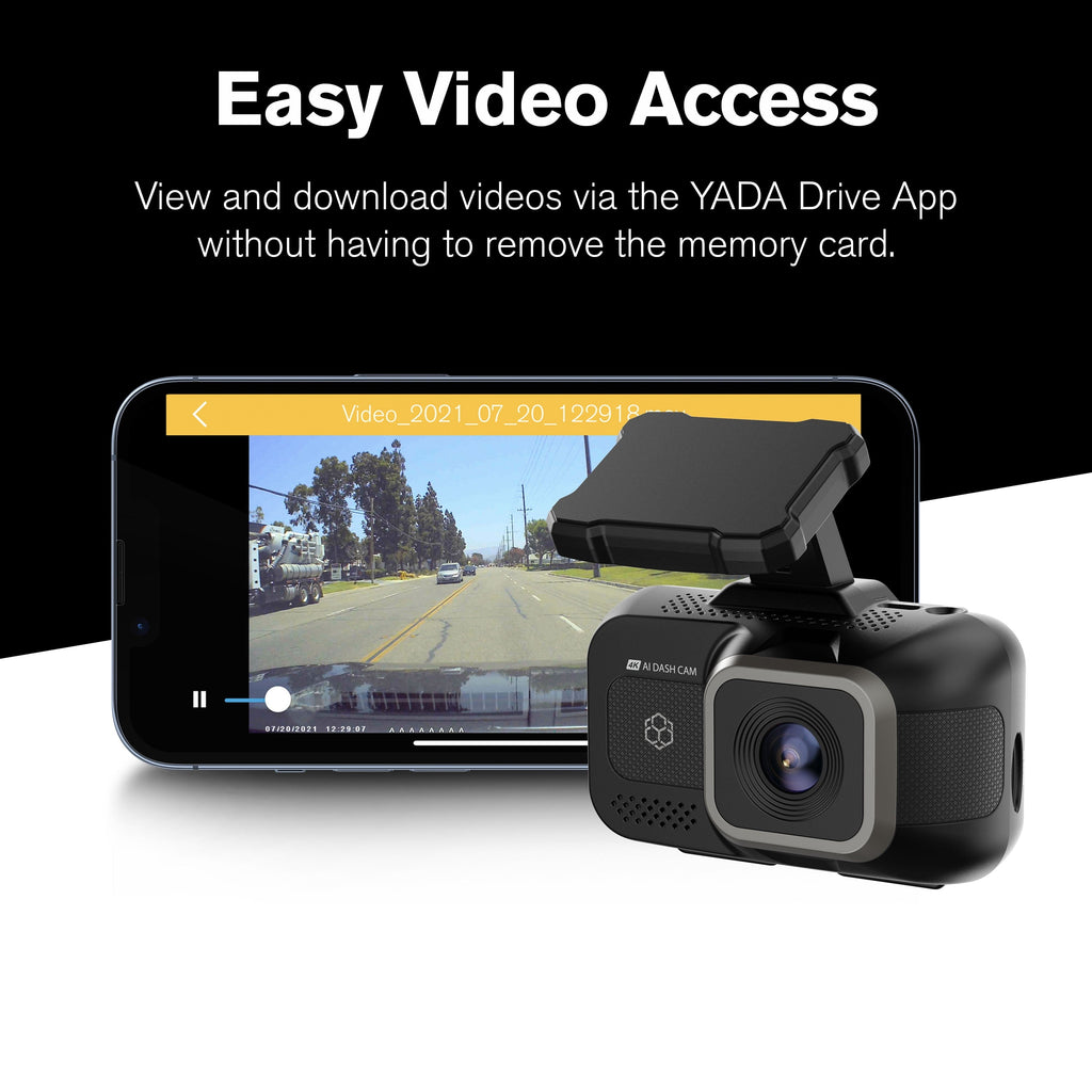 4K AI dash cam with rear camera