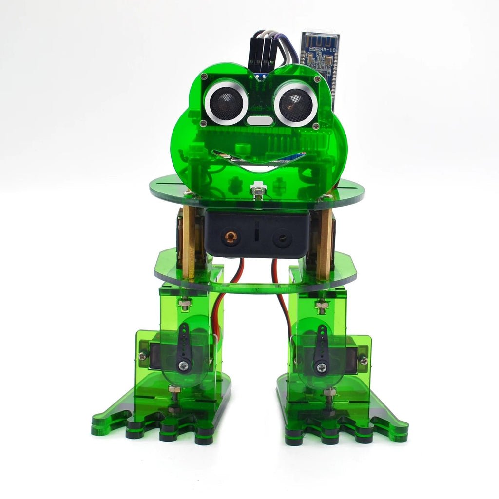 DIY Frog Robot Kit. Educational Building Set for Kids and Beginners