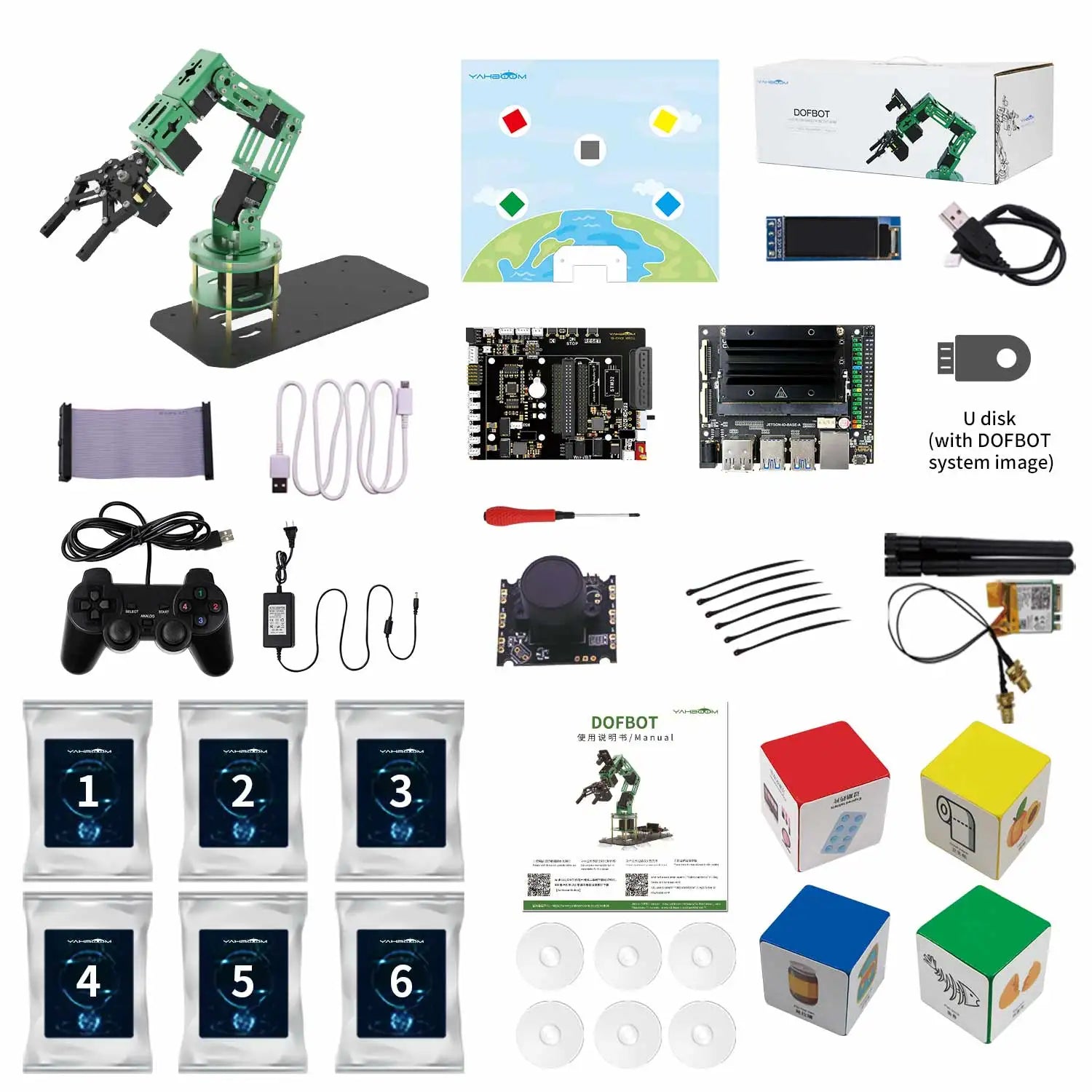 AI Robotic Arm Kit for Learning and Engineering Projects